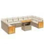 Garden sofa set 11 pieces with beige synthetic rattan cushions by , Garden sets - Ref: Foro24-3274131, Price: 760,39 €, Disco...