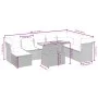 9-piece garden sofa set with beige synthetic rattan cushions by , Garden sets - Ref: Foro24-3275516, Price: 570,22 €, Discoun...