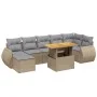 Juego de sofás de jardín con cojines beige 8 pzas ratán PE de , Conjuntos de jardín - Ref: Foro24-3275824, Precio: 563,71 €, ...