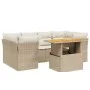 Garden set with 7 pieces of sofas and beige synthetic rattan cushions. by , Garden sets - Ref: Foro24-3270687, Price: 530,54 ...