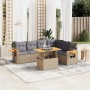 Garden set with 7 pieces of sofas and beige synthetic rattan cushions. by , Garden sets - Ref: Foro24-3273537, Price: 485,74 ...