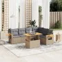 Garden set with 7 pieces of sofas and beige synthetic rattan cushions. by , Garden sets - Ref: Foro24-3273537, Price: 493,38 ...