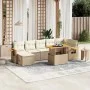 Garden sofa set with beige cushions, 8 pieces, PE rattan. by , Garden sets - Ref: Foro24-3273627, Price: 593,71 €, Discount: %