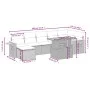 Garden sofa set with beige cushions, 8 pieces, PE rattan. by , Garden sets - Ref: Foro24-3273627, Price: 593,71 €, Discount: %