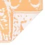 Orange-weißer PP-Außenteppich 190x290 cm von vidaXL, Outdoor-Protektoren - Ref: Foro24-310463, Preis: 61,01 €, Rabatt: %