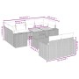 Gartensofa-Set 11-teilig mit beigen Polstern aus synthetischem Rattan von , Gartensets - Ref: Foro24-3274592, Preis: 613,40 €...