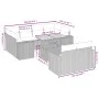 Gartensofa-Set 11-teilig mit beigen Polstern aus synthetischem Rattan von , Gartensets - Ref: Foro24-3274592, Preis: 645,75 €...