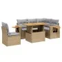 Juego de sofás jardín con cojines 6 pzas ratán sintético beige de , Conjuntos de jardín - Ref: Foro24-3273523, Precio: 434,95...