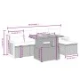 Gartensofa-Set mit 6-teiligen Kissen aus synthetischem Rattan in Beige. von , Gartensets - Ref: Foro24-3273935, Preis: 422,06...