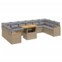 11-piece garden sofa set with beige synthetic rattan cushions by , Garden sets - Ref: Foro24-3273250, Price: 710,94 €, Discou...