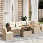 Set sofás de jardín 7 piezas y cojines ratán sintético beige de , Conjuntos de jardín - Ref: Foro24-3273102, Precio: 509,14 €...