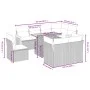 Garden sofa set 9 pieces with beige synthetic rattan cushions by , Garden sets - Ref: Foro24-3274055, Price: 660,72 €, Discou...