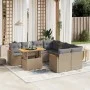 Set de sofás de jardín 9 pzas con cojines ratán sintético beige de , Conjuntos de jardín - Ref: Foro24-3273005, Precio: 585,8...
