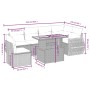 Set sofás de jardín 7 piezas y cojines ratán sintético beige de , Conjuntos de jardín - Ref: Foro24-3272221, Precio: 477,53 €