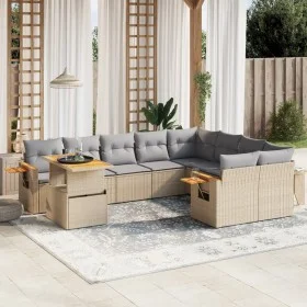 Garden sofa set with beige cushions, 10 pieces, made of synthetic rattan. by , Garden sets - Ref: Foro24-3273684, Price: 663,...