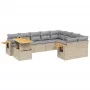 Garden sofa set with beige cushions, 10 pieces, made of synthetic rattan. by , Garden sets - Ref: Foro24-3273684, Price: 663,...
