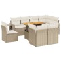Garden sofa set 9 pieces with beige synthetic rattan cushions by , Garden sets - Ref: Foro24-3271849, Price: 653,59 €, Discou...
