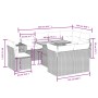 Garden sofa set 9 pieces with beige synthetic rattan cushions by , Garden sets - Ref: Foro24-3271849, Price: 653,59 €, Discou...