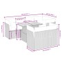 Garden sofa set with beige cushions, 8 pieces, PE rattan. by , Garden sets - Ref: Foro24-3270709, Price: 530,20 €, Discount: %