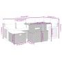 Set of 7-piece garden sofas and beige synthetic rattan cushions by , Garden sets - Ref: Foro24-3276251, Price: 467,42 €, Disc...
