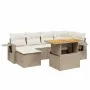 Set sofás de jardín 7 piezas y cojines ratán sintético beige de , Conjuntos de jardín - Ref: Foro24-3271856, Precio: 520,95 €...