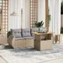 Garden sofa set with 5-piece synthetic rattan beige cushions by , Garden sets - Ref: Foro24-3272074, Price: 374,62 €, Discoun...
