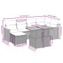 Gartensofagarnitur 7-teilig mit Kissen aus synthetischem Rattan in Beige. von , Gartensets - Ref: Foro24-3273180, Preis: 452,...