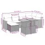 Set of 7-piece garden sofas and beige synthetic rattan cushions by , Garden sets - Ref: Foro24-3273180, Price: 455,83 €, Disc...