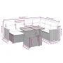 Garden sofa set with beige cushions, 8 pieces, PE rattan. by , Garden sets - Ref: Foro24-3273194, Price: 515,70 €, Discount: %