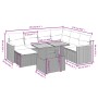 Gartensofagarnitur mit beigen Kissen, 8-teilig, aus PE-Rattan. von , Gartensets - Ref: Foro24-3273194, Preis: 508,72 €, Rabat...