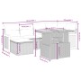 Gartensofa-Set mit 6-teiligen Kissen aus synthetischem Rattan in Beige. von , Gartensets - Ref: Foro24-3273949, Preis: 424,92...