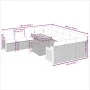 Gartensofa-Set 11-teilig mit beigen Polstern aus synthetischem Rattan von , Gartensets - Ref: Foro24-3274146, Preis: 734,62 €...