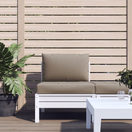 Palettenkissen, 2 Stück, grau-taupe Oxford-Stoff von , Kissen für Stühle und Sofas - Ref: Foro24-361762, Preis: 82,43 €, Raba...