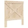 Solid pine wood bed frame with headboard 90x200 cm by , Beds and slatted bases - Ref: Foro24-3281574, Price: 146,86 €, Discou...