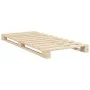 Solid pine wood bed frame with headboard 90x200 cm by , Beds and slatted bases - Ref: Foro24-3281574, Price: 146,86 €, Discou...