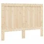 Solid pine wood bed frame with headboard 140x200 cm by , Beds and slatted bases - Ref: Foro24-3281534, Price: 195,61 €, Disco...