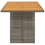 Mesa de jardín superficie madera acacia ratán gris 190x80x75cm de , Mesas de jardín - Ref: Foro24-365601, Precio: 191,75 €