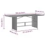 Garden table with acacia wood surface and gray rattan, 190x80x75cm. by , Garden tables - Ref: Foro24-365601, Price: 229,03 €,...