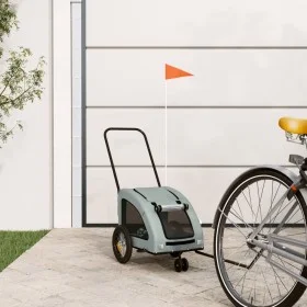 Bicycle pet trailer, iron frame, gray Oxford fabric by , pet strollers - Ref: Foro24-93972, Price: 96,01 €, Discount: %