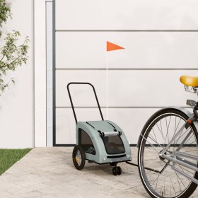Fahrradanhänger für Haustiere, Eisen, grauer Oxford-Stoff. von , Kinderwagen für Haustiere - Ref: Foro24-93972, Preis: 99,74 ...
