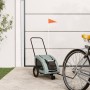 Fahrradanhänger für Haustiere, Eisen, grauer Oxford-Stoff. von , Kinderwagen für Haustiere - Ref: Foro24-93972, Preis: 99,92 ...