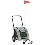 Fahrradanhänger für Haustiere, Eisen, grauer Oxford-Stoff. von , Kinderwagen für Haustiere - Ref: Foro24-93972, Preis: 99,92 ...