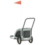 Fahrradanhänger für Haustiere, Eisen, grauer Oxford-Stoff. von , Kinderwagen für Haustiere - Ref: Foro24-93972, Preis: 99,92 ...