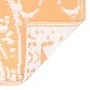 Orange-weißer PP-Außenteppich 160x230 cm von vidaXL, Outdoor-Protektoren - Ref: Foro24-310462, Preis: 40,31 €, Rabatt: %
