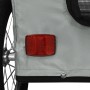 Remolque de bicicleta mascotas hierro tela Oxford gris de , Cochecitos para mascotas - Ref: Foro24-93972, Precio: 99,92 €, De...