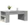 Engineered wood gray concrete coffee table 102x55x42 cm by , Coffee table - Ref: Foro24-831856, Price: 57,63 €, Discount: %