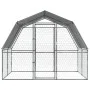 Hundekäfige mit Dach und Tür, 2 Stück, verzinkter Stahl, silberfarben. von , Hundehütten - Ref: Foro24-3294909, Preis: 247,29...