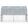 Jaulas perros con techo puerta 2 uds acero galvanizado plateado de , Casetas para perros - Ref: Foro24-3294909, Precio: 250,2...