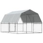Jaulas perros con techo puerta 2 uds acero galvanizado plateado de , Casetas para perros - Ref: Foro24-3294909, Precio: 250,2...