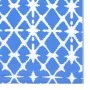 Blau-weißer PP-Outdoor-Teppich 160x230 cm von vidaXL, Outdoor-Protektoren - Ref: Foro24-310446, Preis: 34,74 €, Rabatt: %